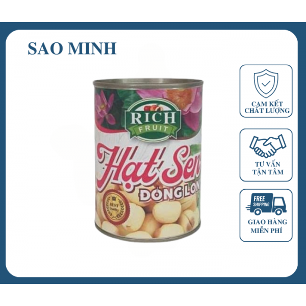 Hạt sen Ngâm Nước Đường Rich 565GR